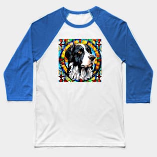 Stained Glass Stabyhoun Baseball T-Shirt